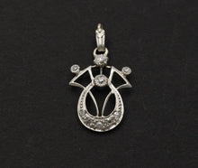 Load image into Gallery viewer, Art Deco Recreation Diamonds Platinum 14K Yellow Gold Pendant