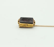 Load image into Gallery viewer, Vintage 10K Yellow Gold Sard Intaglio Stick Pin