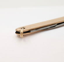 Load image into Gallery viewer, Vintage 12K Yellow Gold & Stainless steel Knife Pendant