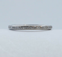 Load image into Gallery viewer, Art Deco Ladies Old Miner Cut Diamonds Platinum Eternity Wedding Band