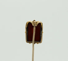 Load image into Gallery viewer, Vintage 10K Yellow Gold Sard Intaglio Stick Pin