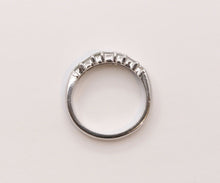 Load image into Gallery viewer, Vintage Ladies Diamonds Platinum White Gold Wedding Band Stackable Ring