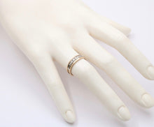 Load image into Gallery viewer, Vintage 18K & 14K Gold Diamond Ring Band, Wedding Band