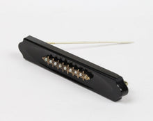 Load image into Gallery viewer, Victorian Gold Fill Jet Seed Pearl Mourning Brooch