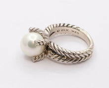 Load image into Gallery viewer, David Yurman Cable Pearl Ring with Diamonds
