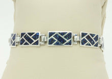 Load image into Gallery viewer, Vintage Sterling Silver Enamel Bracelet