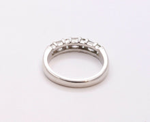 Load image into Gallery viewer, Vintage Ladies Diamonds Platinum Wedding Band Stackable Ring