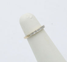 Load image into Gallery viewer, Vintage 14K White Gold Half Eternity DIamond Ring Band