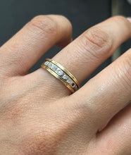Load image into Gallery viewer, Vintage 18K & 14K Gold Diamond Ring Band, Wedding Band