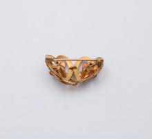 Load image into Gallery viewer, Edwardian 14K Pinkish Yellow Gold Clement Enamel Forget Me Not Brooch Pin