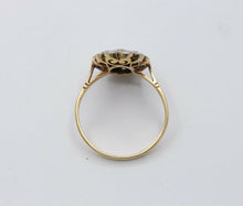 Load image into Gallery viewer, Victorian 18K Yellow Gold and Platinum Diamond Pink Sapphire Ring