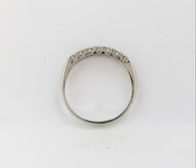 Load image into Gallery viewer, Vintage Platinum Diamond Wedding Band