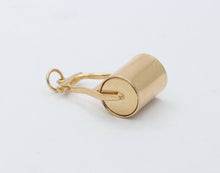 Load image into Gallery viewer, Vintage 14K Yellow Gold Contractor Garden Roller Pendant