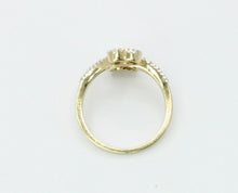 Load image into Gallery viewer, Vintage 10K Double Heart Diamond Ring