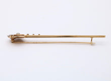 Load image into Gallery viewer, Incredible Victorian Old Euro Rose Cut Cloth 14K YG WG Brooch Pin