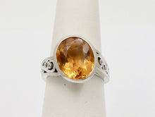 Load image into Gallery viewer, Vintage 14K Chunky Large Citrine Statement Ring