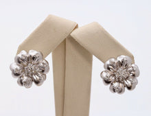 Load image into Gallery viewer, Lovely Vintage Summer 14K White Gold Diamonds Earrings