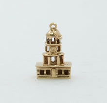 Load image into Gallery viewer, Vintage 10K Yellow Gold Town Clock Charm