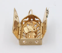Load image into Gallery viewer, Vintage 14K Yellow Gold Moses Opening Pendant
