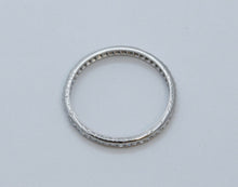 Load image into Gallery viewer, Art Deco Ladies Old Miner Cut Diamonds Platinum Eternity Wedding Band