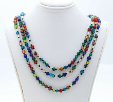 Load image into Gallery viewer, Vintage Art Glass Doubling Necklace