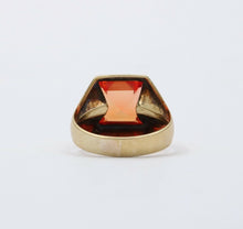 Load image into Gallery viewer, Beautiful Erie Basin Orange Stone 9K Yellow Gold Ring