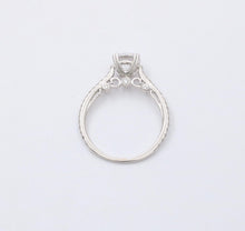 Load image into Gallery viewer, The Elegant 18K White Gold White Sapphire & Diamond Engagement Ring