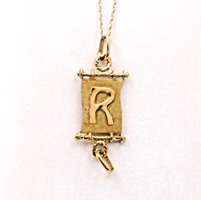 Load image into Gallery viewer, Vintage Nautical Flag 18K Yellow Gold Enamel Pendant Charm
