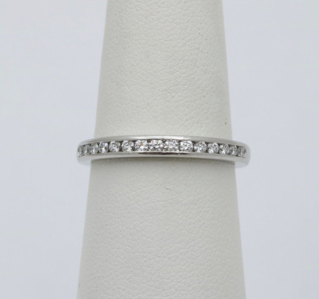 Tiffany & Co Platinum Half Eternity Diamond Band
