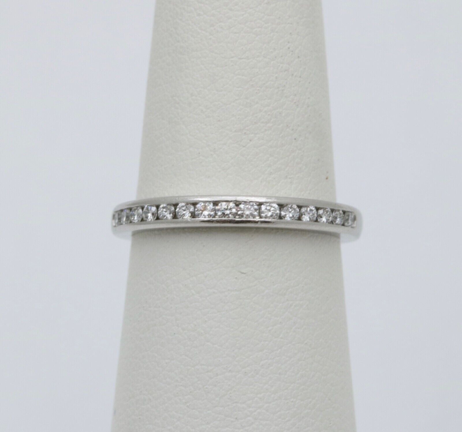 Tiffany & Co Platinum Half Eternity Diamond Band