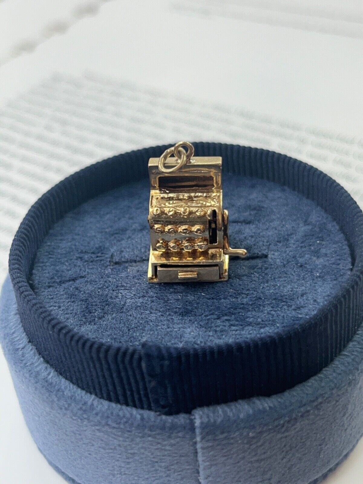 Vintage 14K Yellow Gold Slot Machine Charm