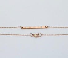 Load image into Gallery viewer, Vintage 14K Pink Gold Name “Brittany” Diamond Bar ID Bracelet
