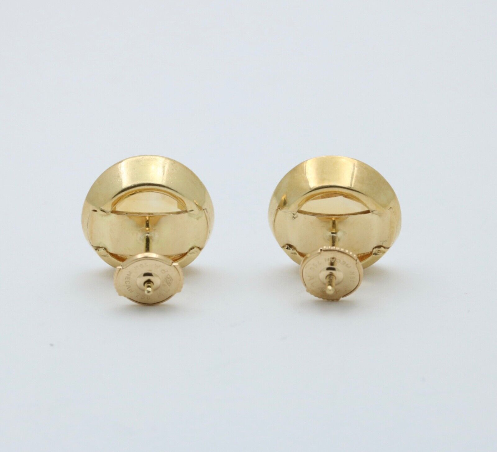 Vintage Citrine Diamonds 18K Yellow Gold Earrings