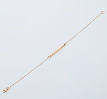 Load image into Gallery viewer, Vintage 14K Pink Gold Name “Brittany” Diamond Bar ID Bracelet
