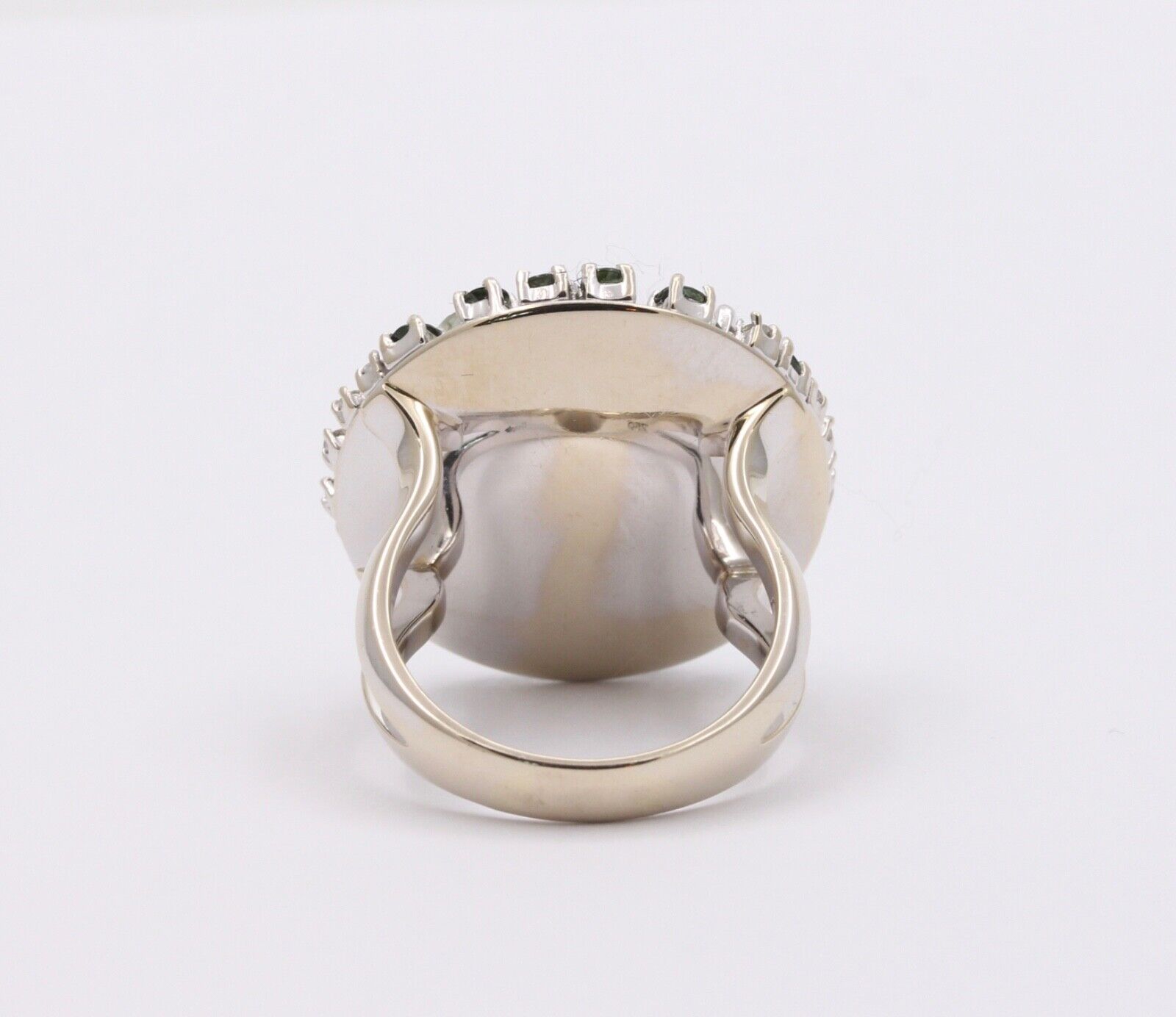 Striking Denoir 18K Gold Peridot, Prasiolite, Tourmaline and Diamond Ring