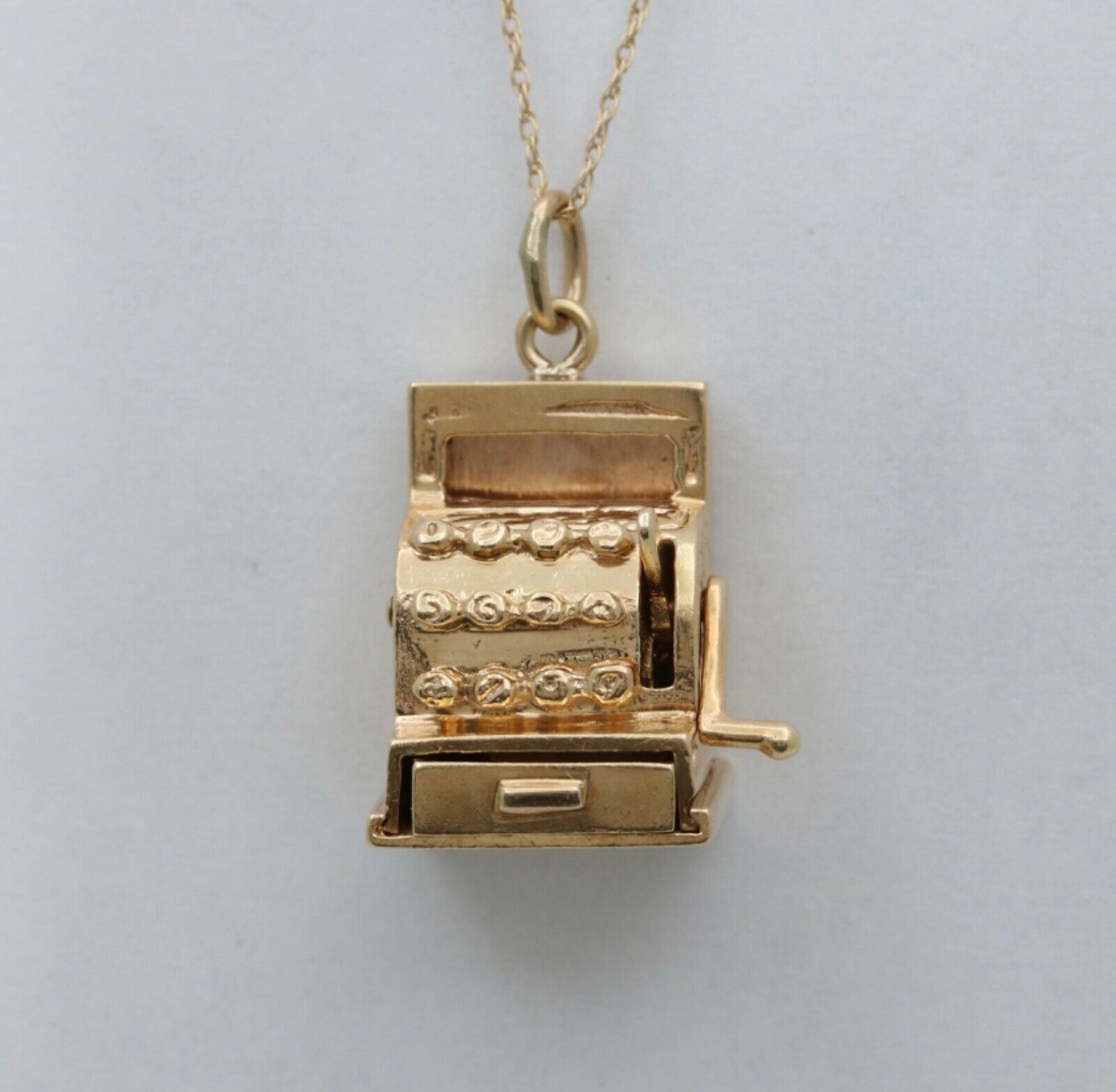 Vintage 14K Yellow Gold Slot Machine Charm