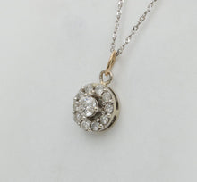 Load image into Gallery viewer, Vintage Art Deco Style Diamond 14K White Gold Pendant
