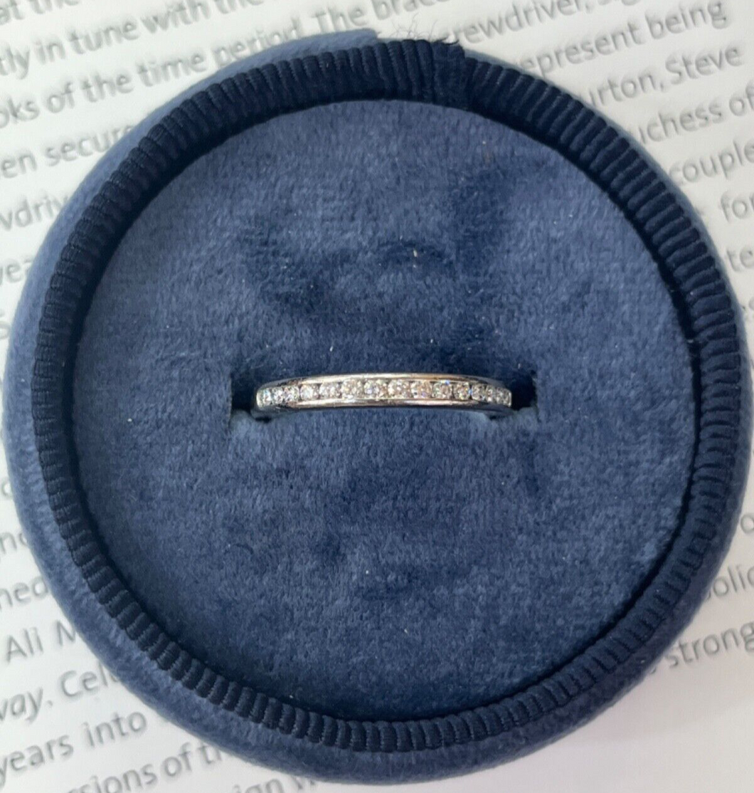 Tiffany & Co Platinum Half Eternity Diamond Band