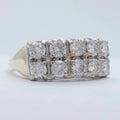 Vintage 14K Two-Tone Gold Diamond Stacking Band | Approx. 2.00 ctw