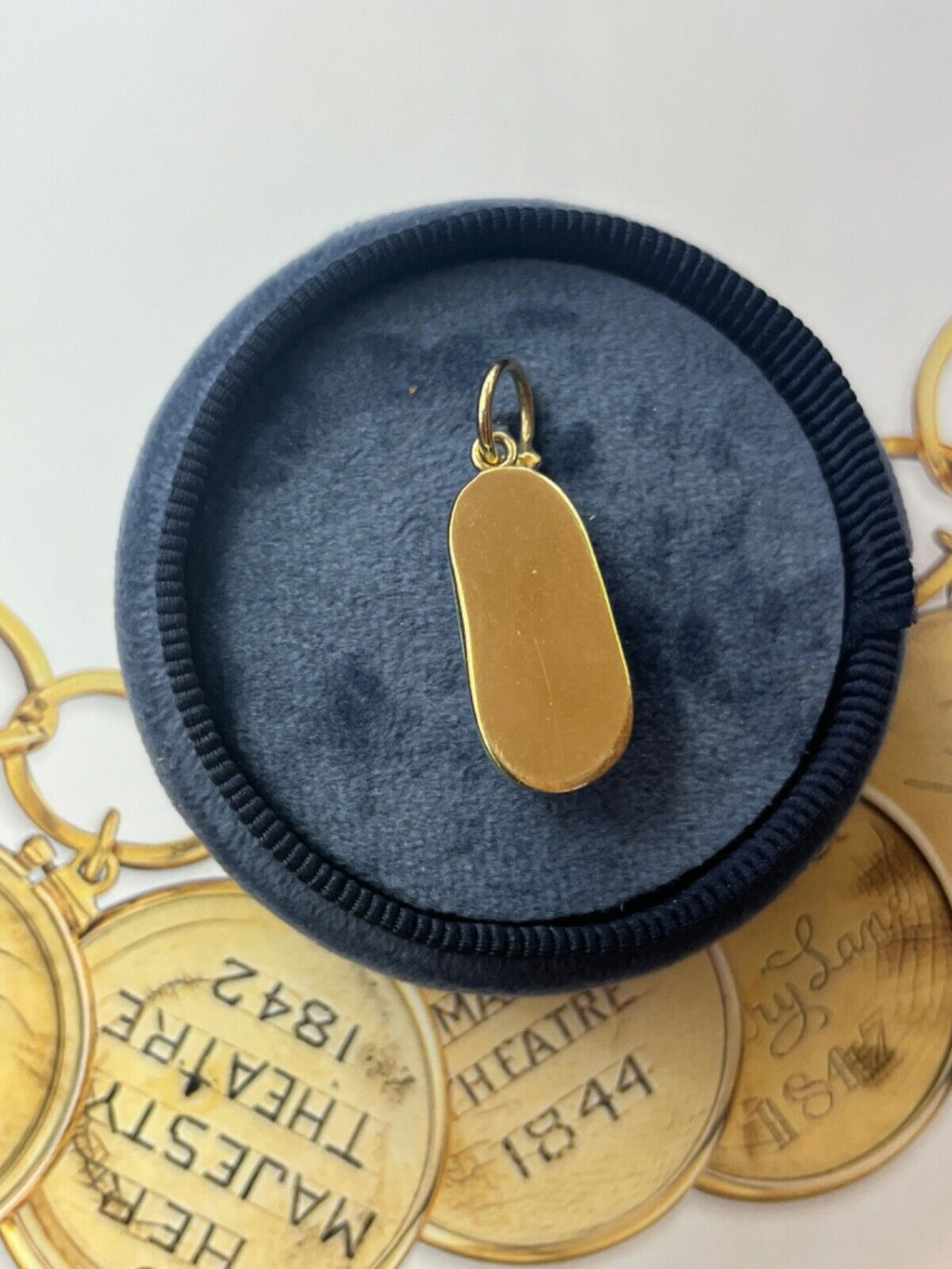 Vintage 14K Yellow Gold Enamel Baby Shoe Charm Pendant