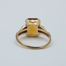 Load image into Gallery viewer, Vintage 14K Yellow Gold Citrine Solitaire Ring
