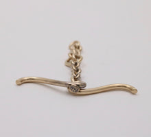 Load image into Gallery viewer, Victorian 14K Yellow Gold T Bar and Chain Watch FOB Pendant
