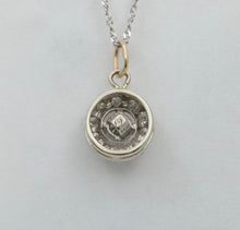 Load image into Gallery viewer, Vintage Art Deco Style Diamond 14K White Gold Pendant
