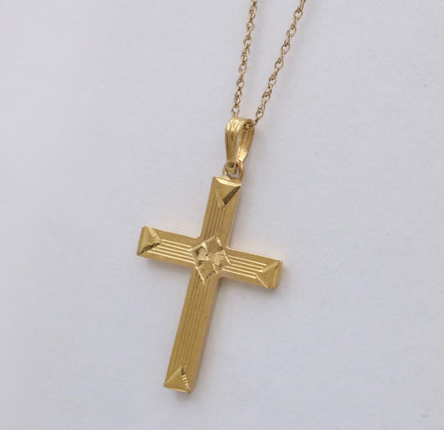 Vintage Cross 14K Yellow Gold