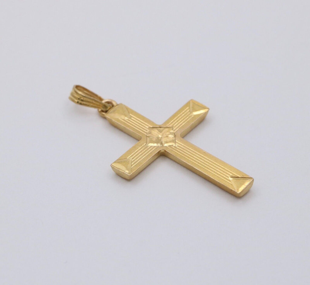 Vintage Cross 14K Yellow Gold