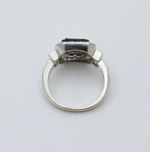 Load image into Gallery viewer, Vintage Diamonds 18K White Gold Deco Style Ring
