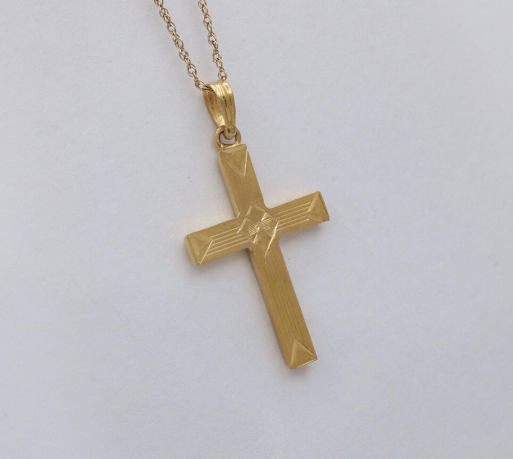 Vintage Cross 14K Yellow Gold