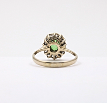 Load image into Gallery viewer, Vintage Italian Peridot Diamonds 18K Yellow Gold Ring
