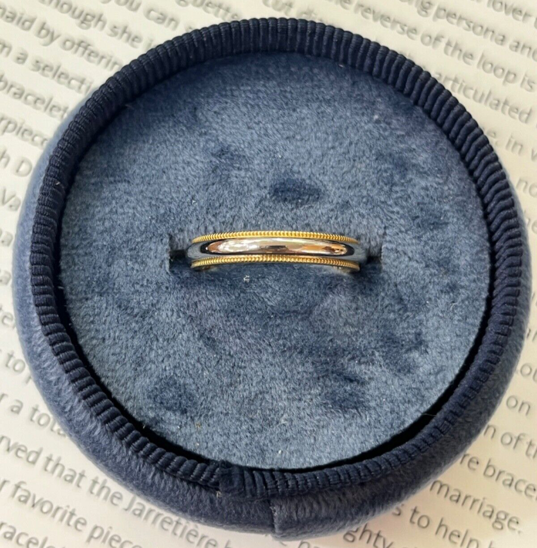 VintageTiffany & Co 18K Yellow Gold & Platinum Band