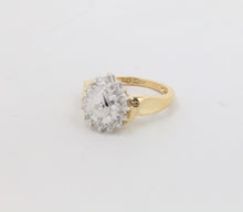 Load image into Gallery viewer, Vintage 10K Yellow &amp; White Gold DIamond Ring
